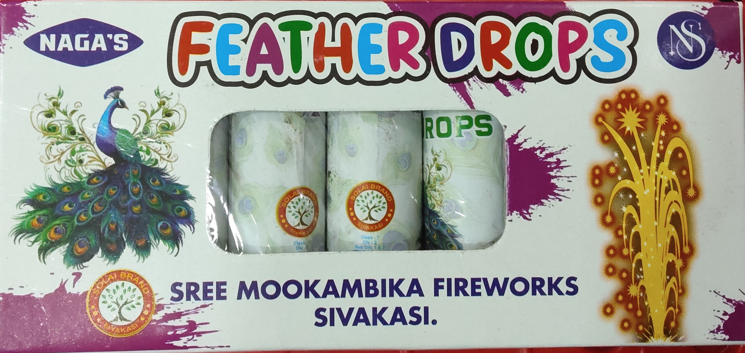 Peacock Feather Drops